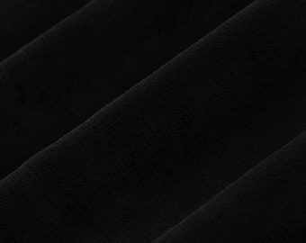 Shannon Fabrics Extra Wide 90&quot; Solid Cuddle 3 Black Minky Fabric