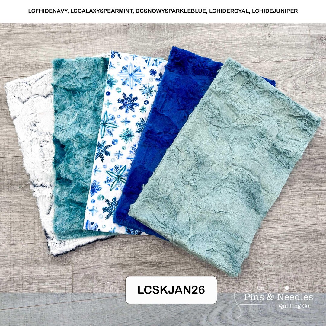 Monthly Bundle 5 Pack of 10" X 60" Luxe Cuddle Strips (january ...