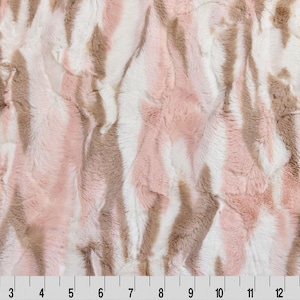Tecido Shannon Fabrics Luxe Cuddle Himalayan Ice Pink Minky
