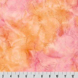 Shannon Fabrics Luxe knuffelsorbet zonsondergang nertsstof