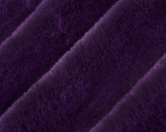 Shannon Fabrics Luxe Cuddle Seal Loganberry Minky Fabric