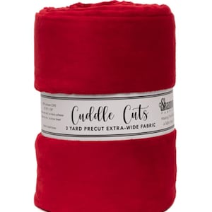 Shannon Fabrics 3 Yard Cuddle Cut Extra-Wide Cardinal Minky Fabric (90&quot;x108&quot;)