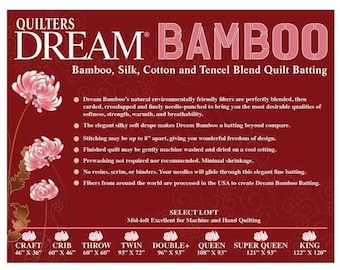 Quilters Dream Orient Bamboo Quilt Batting-twin Size 93 