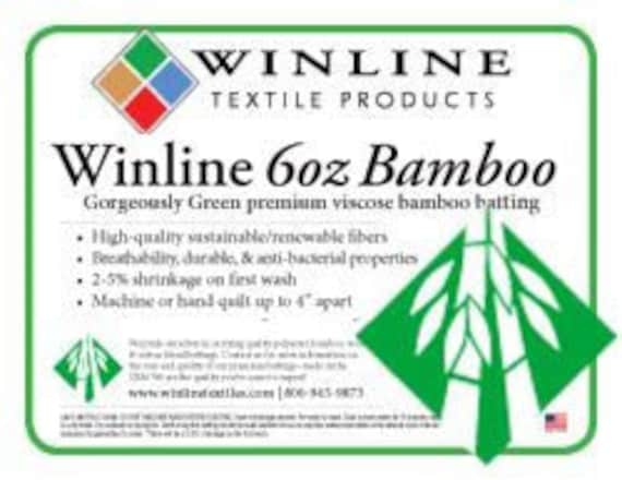 100% BAMBOO 6oz Quilt Batting - Winline Textiles