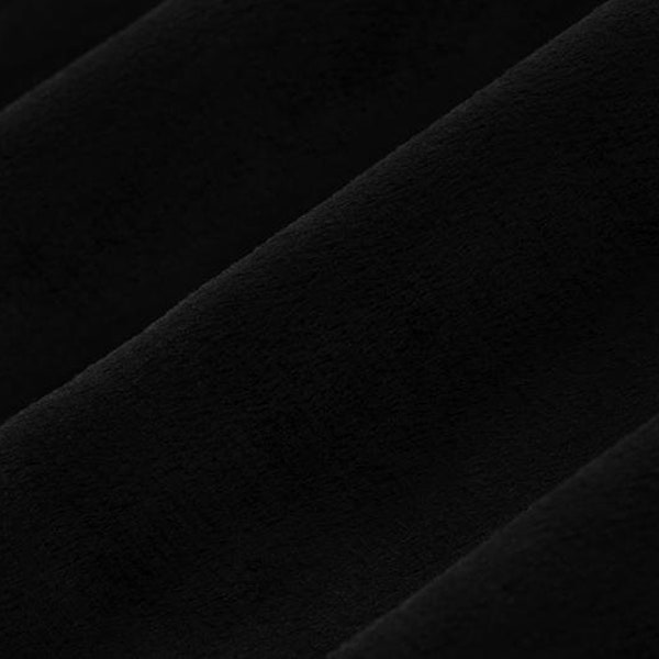 Shannon Fabrics Solid Cuddle 3 Black Minky Fabric