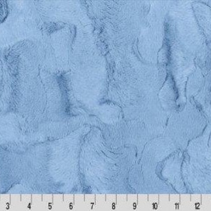 Shannon Fabrics Luxe Cuddle Hide Bluebell Minky Stoff