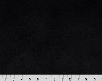 Shannon Fabrics Luxe Cuddle Encore zwarte nertsstof