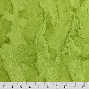 Shannon Fabrics Luxe Cuddle Hide Mean Minky Stoff in Grün