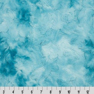 Shannon Fabrics Luxe Cuddle Galaxy Aqua Sea Minky Fabric