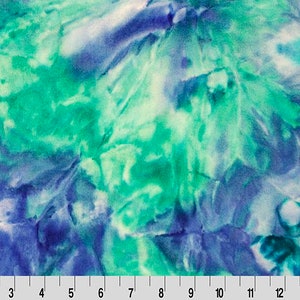 Shannon Fabrics Cuddle Tie Dye Gezeitenwelle Minky Stoff