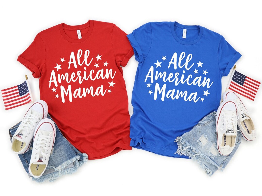 All American Mama Shirt, Merica Shirt, Mama Life, Mom Life, Gift for