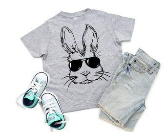 Easter Bunny Sunglasses Shirt, Easter Bunny Shirt, Kids Easter Shirt, Boys Easter Shirt, Toddler Easter Shirt, Cool Dude Shirt, Easter Peeps