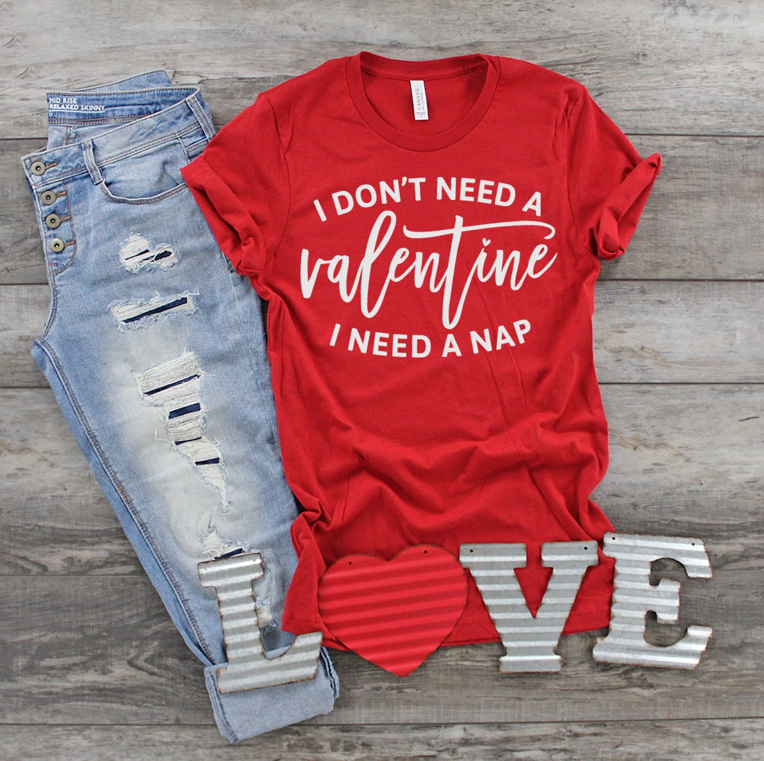 I Don't Need a Valentine I Need a Nap T-Shirt I Don't Need a Valentine I Need a Nap T-Shirt
