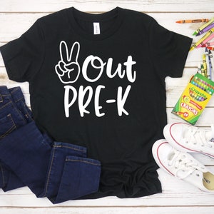 Peace out PreK Shirt, Last Day of School Shirt, Kids School Shirt, Kids Tee, Pre-K Shirt, Bye School Hello Summer, End of Year Shirts Kids