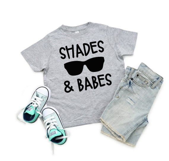 Shades and Babes Tee Kids Shirt Summer Shirt Kids Tshirt - Etsy