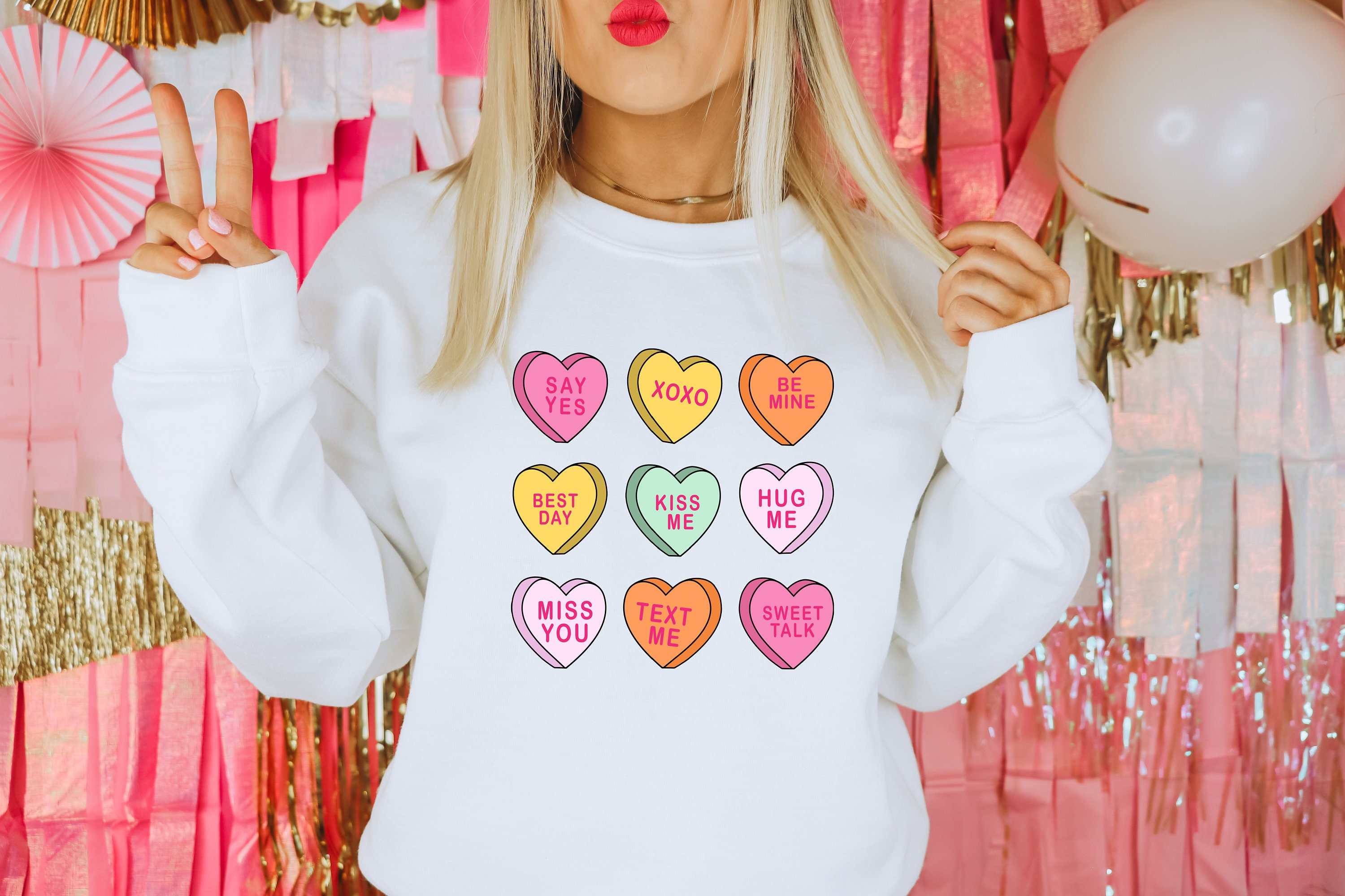 Candy Heart Mickey and Friends Disney Valentine Shirt Great Valentines Gifts  for Her - Happy Place for Music Lovers