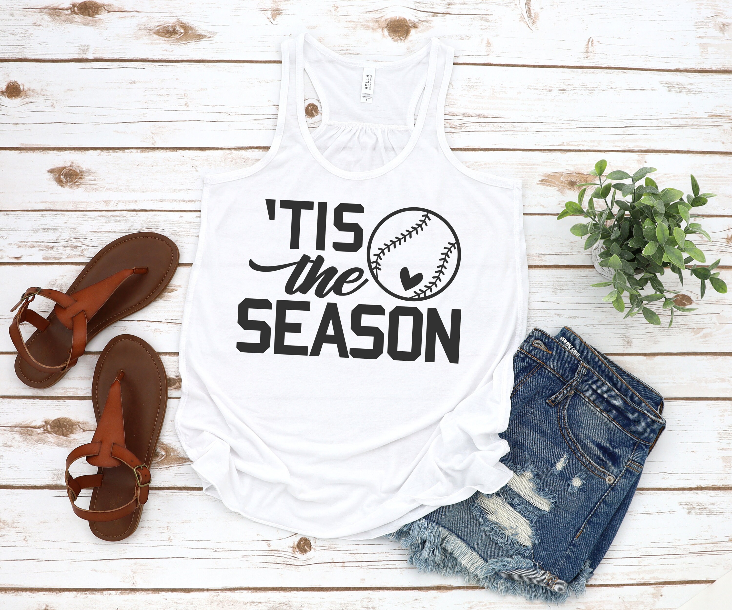 Tis the Season Baseball Shirt / Baseball Season / Baseball Mom Shirt/ Softball Mom / Women's Tanks / Eat Sleep Baseball / Baseball Tank