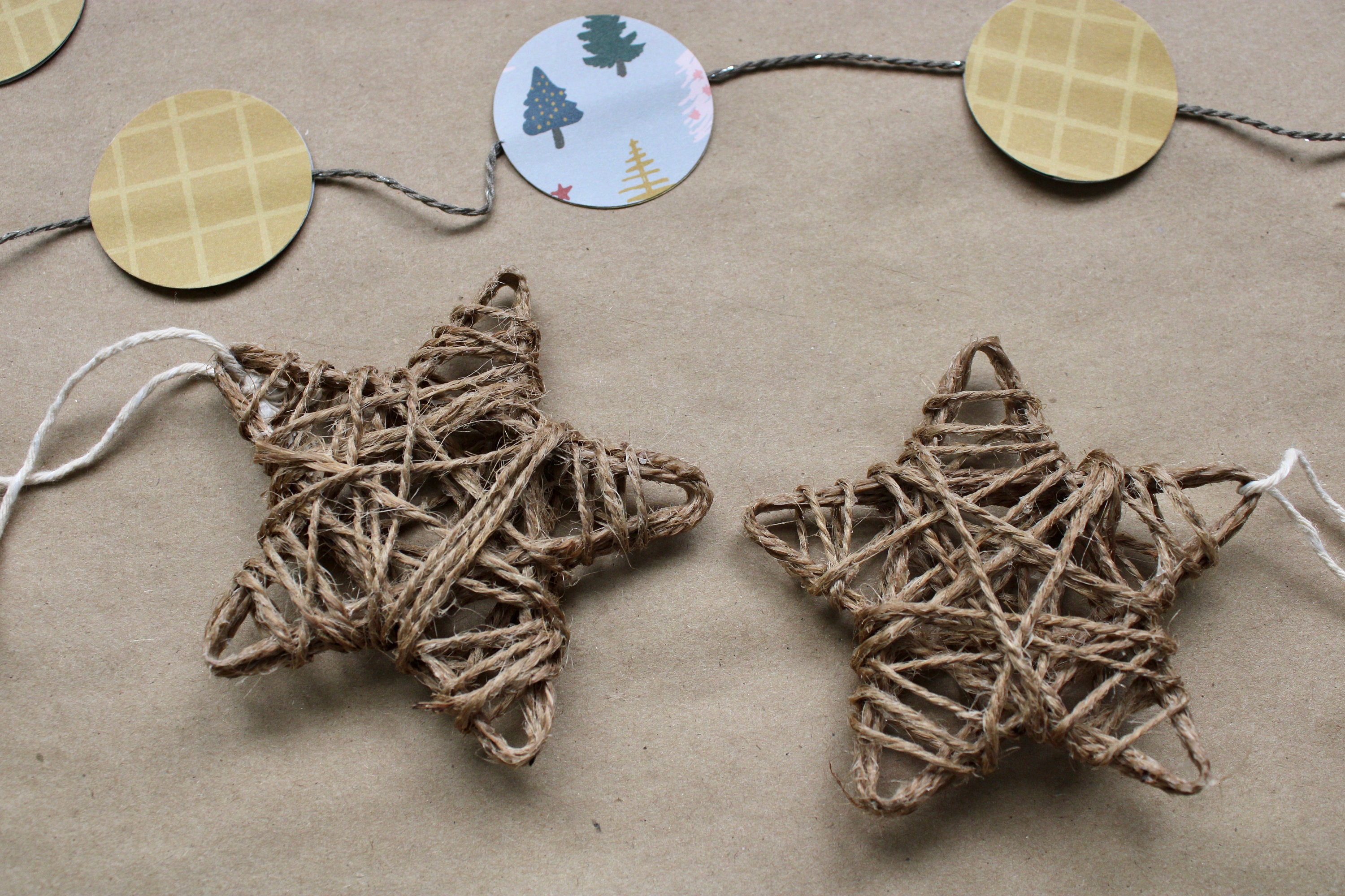 Christmas Ornament Twine Star Ornament Star Ornament Twine Etsy