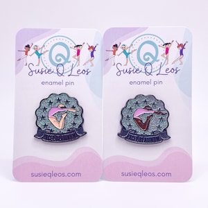 XCEL Platinum Gymnastics Enamel Pin, gymnastics pin, gymnastics charm