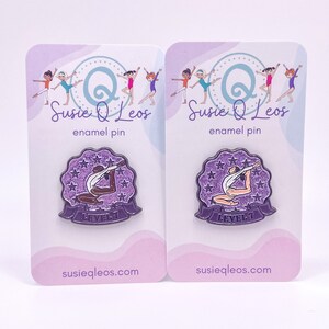 Level 7 Gymnastics Enamel Pin, gymnastics pin, gymnastics charm