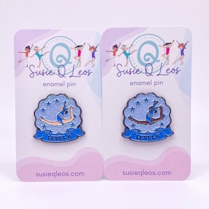 Level 6 Gymnastics Enamel Pin, gymnastics pin, gymnastics charm
