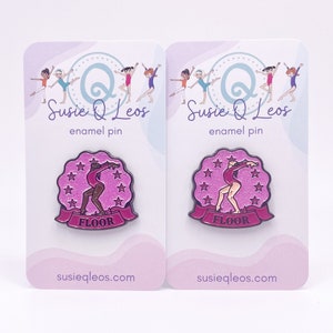 Floor Event Gymnastics Enamel Pin, gymnastics pin, gymnastics charm