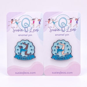 Level 1 Gymnastics Enamel Pin, gymnastics pin, gymnastics charm