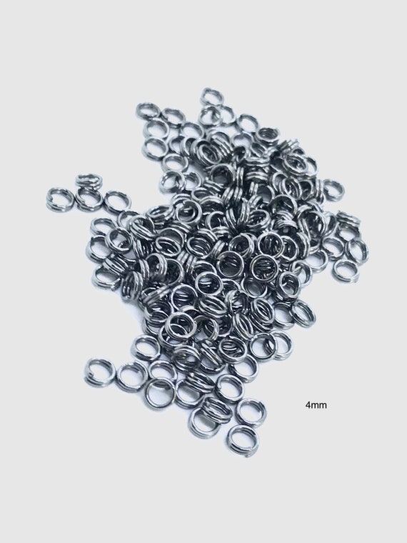 Made to Order DOUBLE Split Rings / 4mm / Jewelry Supplies / Etsy