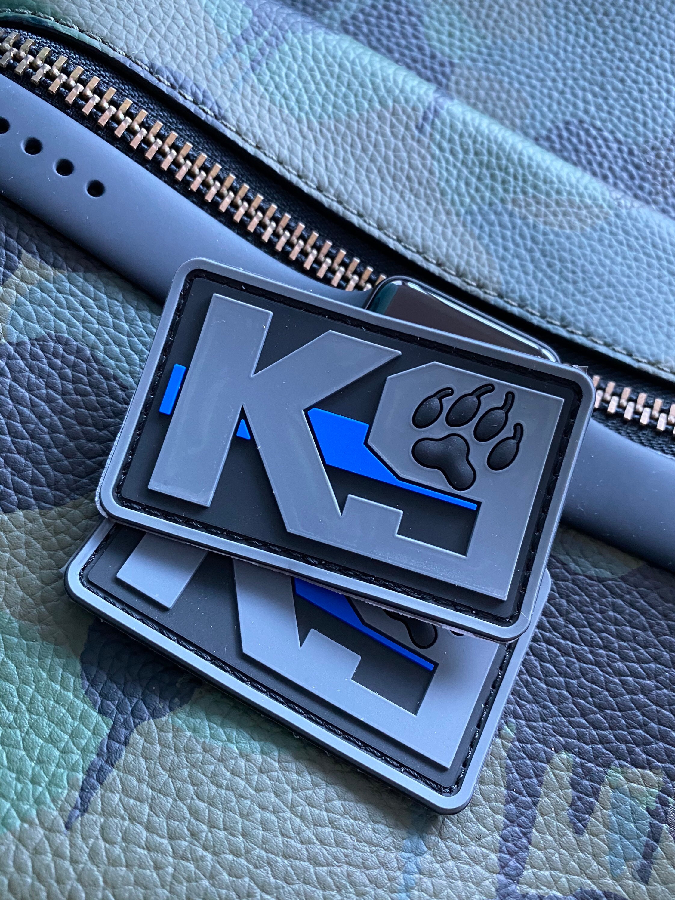 Gray K9 3D PVC Rubber / VELCRO Patch / 1x Patch Per Order Etsy