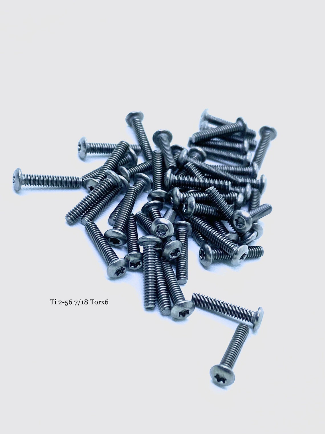 Made To Order Titanium 256 7/16 Button Head Screws / Torx Etsy