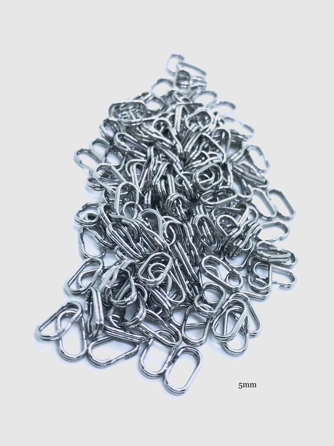 Made to Order OVAL Double Split Rings / Line Tackle Etsy