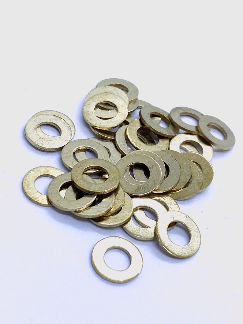 Made to Order M5 Solid BRASS Washer / 100x Washers Etsy