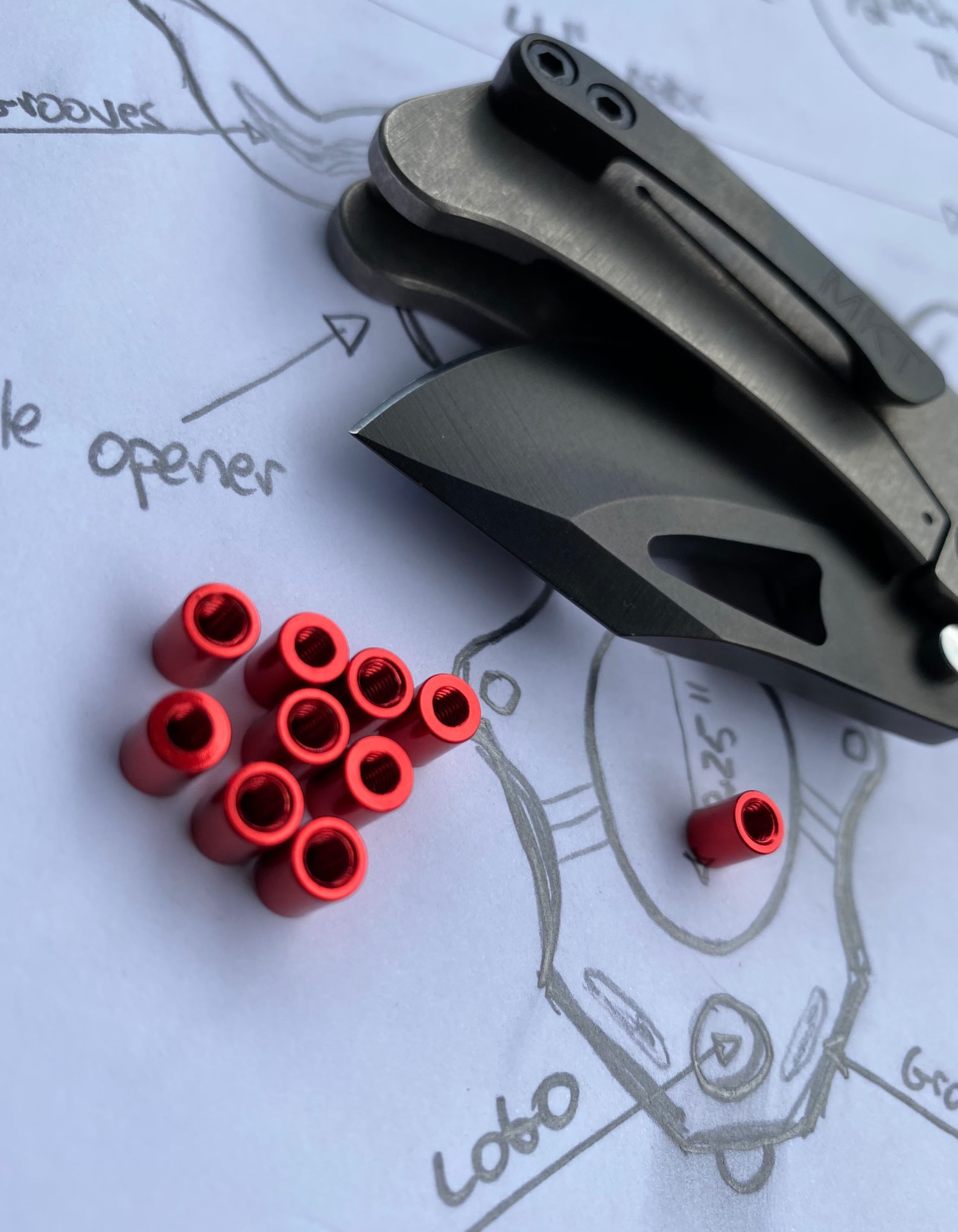 Aluminum Standoffs Spacer / M3 6mm Length / Custom Knife Etsy