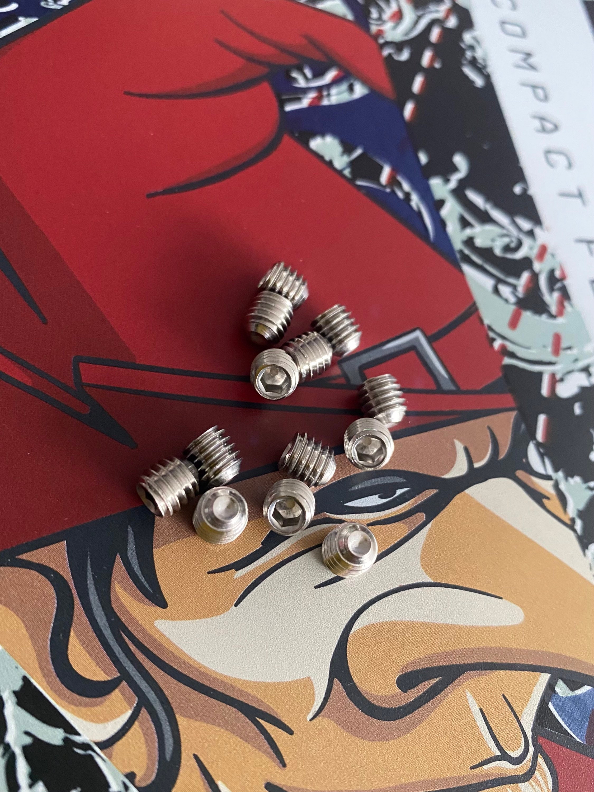 M6x6mm Surfboard Fin Screws / Hex Cup Grub / Stainless Steel Etsy