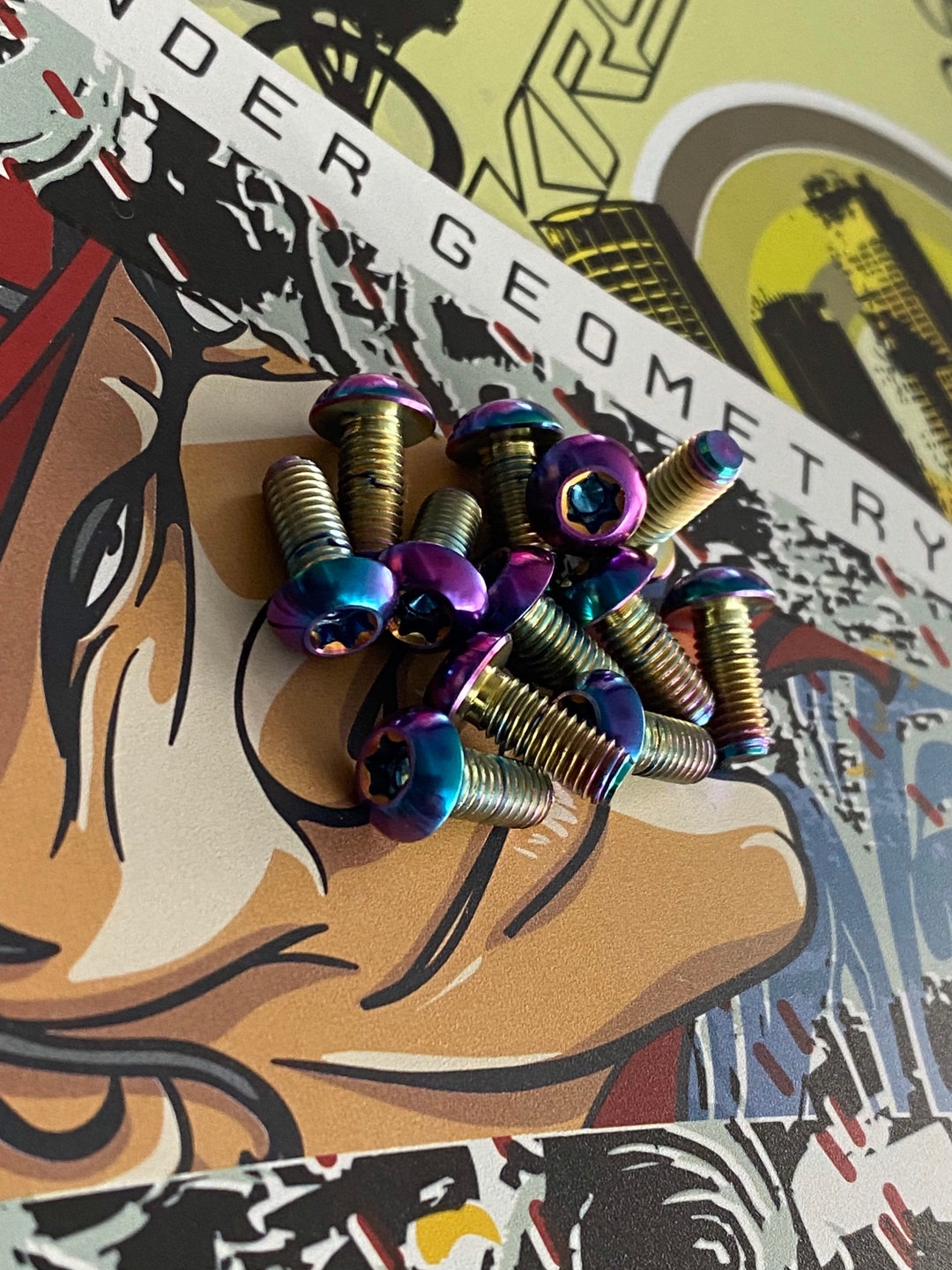 Mountain Bike Water Cage Screws Titanium Big Button Head / Etsy