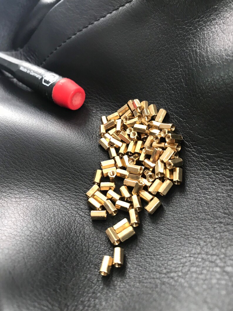 Brass Standoffs Spacer / M2 5mm Length / Custom Knife Etsy