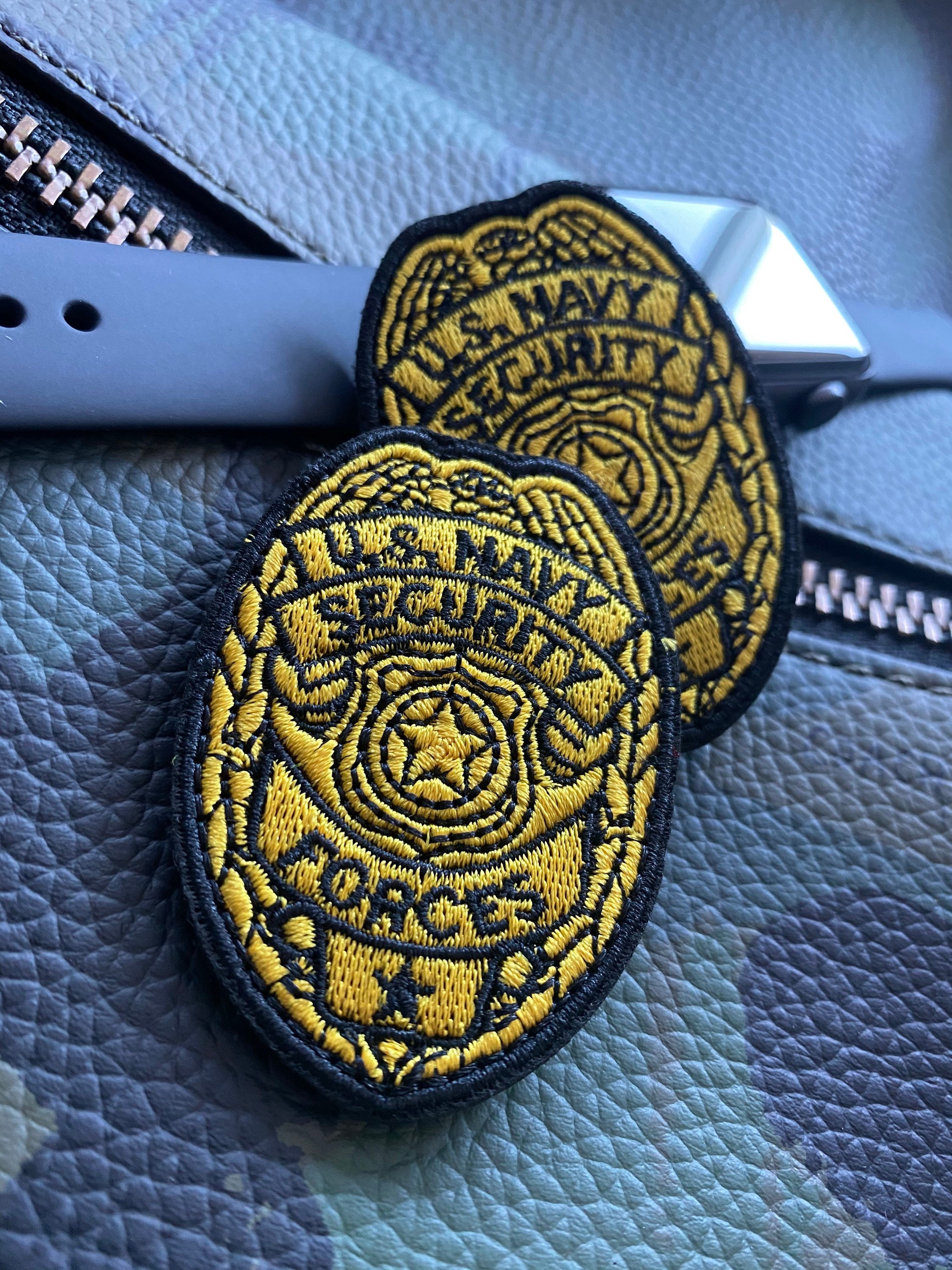 Security Badge 3D Embroidered VELCRO Patch 1x Patch Per Order