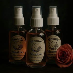 Organic Rose Water Spray Natural Facial Toner Hydrating Mist