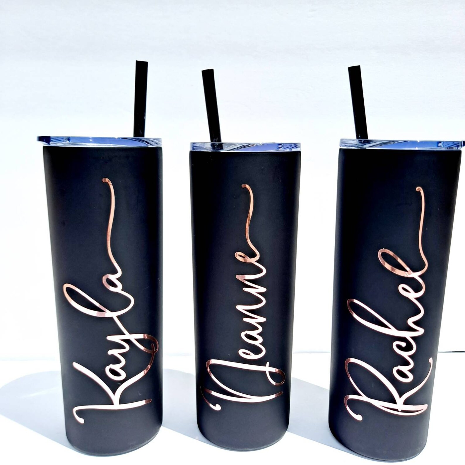 Tumbler tumbler personalizado con paja regalo personalizado Etsy