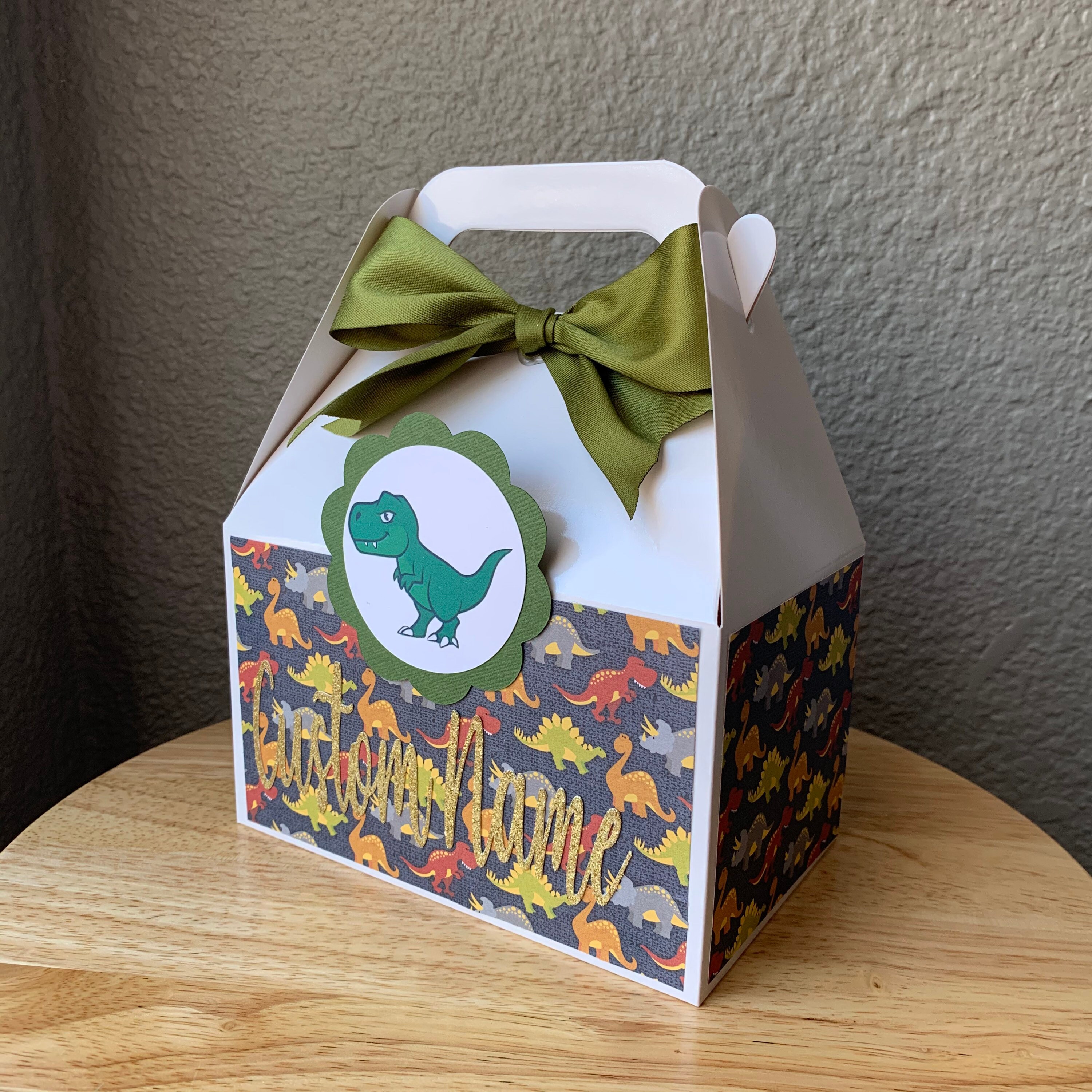 Dinosaur Theme Party Favor Box Etsy