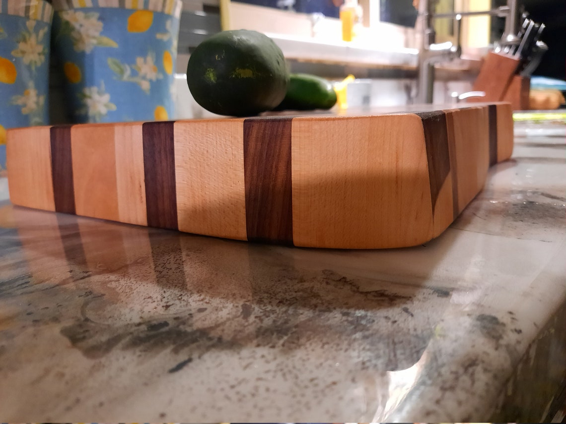 End Grain Scrap Wood Cutting Board Etsy