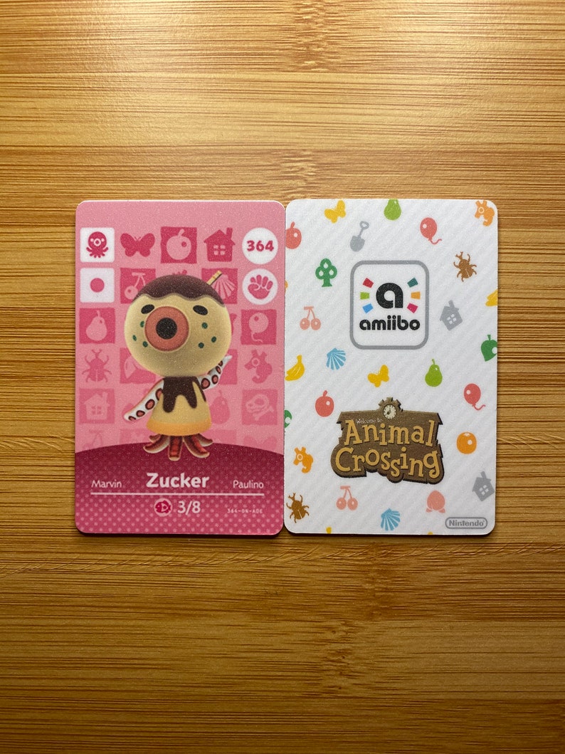 Animal Crossing Amiibo Cards Marina Zucker Octave Custom | Etsy