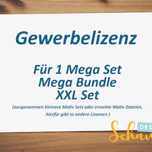 Commercial license/extension of use for 1 Mega Set/ Mega Bundle / XXL Set