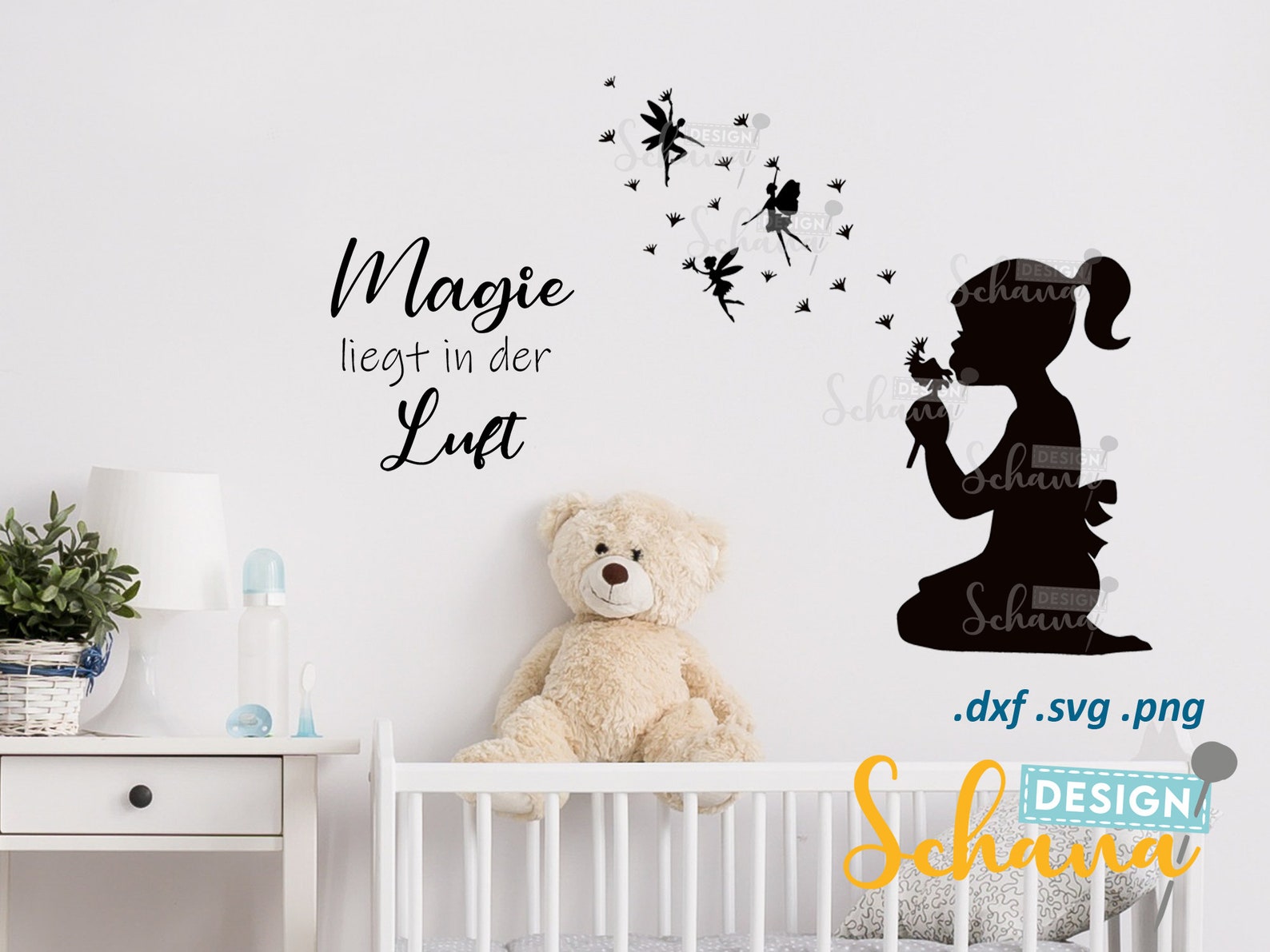 Pusteblume fliegende Feen Plotterdatei SVG DXF PNG Fee - Etsy.de