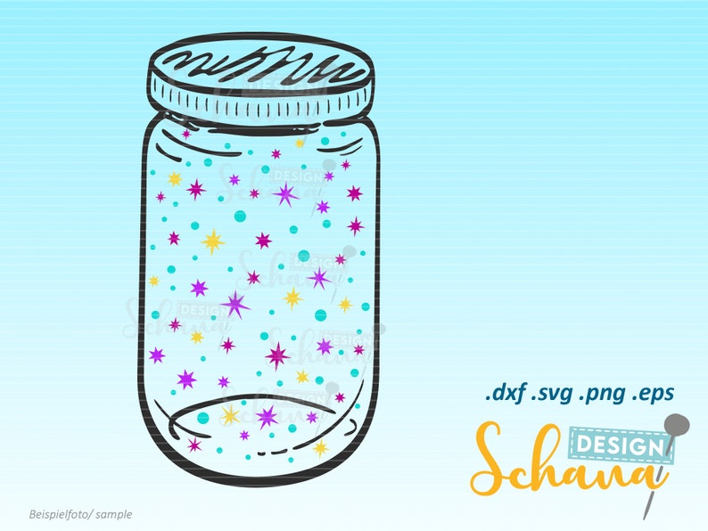 Fairy Dust Jar Pixiedust Jar Cut Out File Eps SVG DXF PNG Etsy