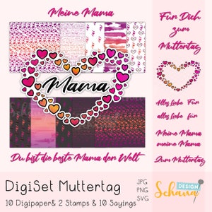 Digiset Mothers Day Mama Digipapers Digistamp svg png jpg scrapbook crafting
