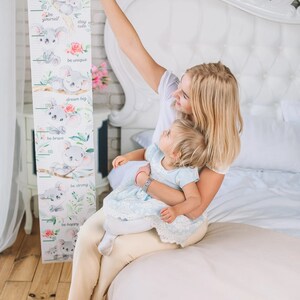 Groeigrafiek koala ontwerp baby groeien meisjes en jongens aangepast cadeau peuter slaapkamer zussen cadeau-ideeën decor meisjeskamer decor jongens kinderkamer decor geschenken