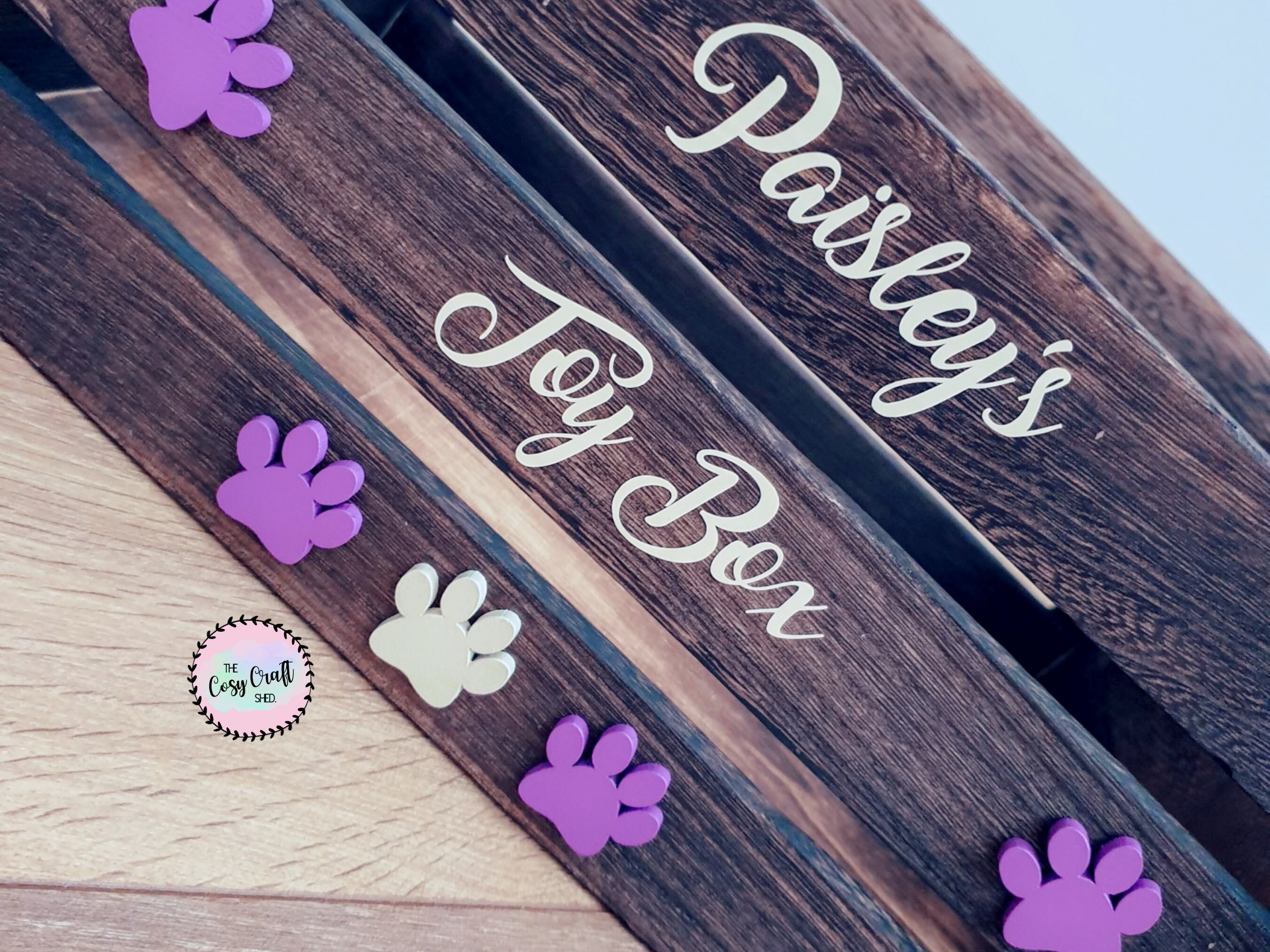 Personalised Wooden Dog Toy Box Dog Storage Box Puppy Toy Etsy