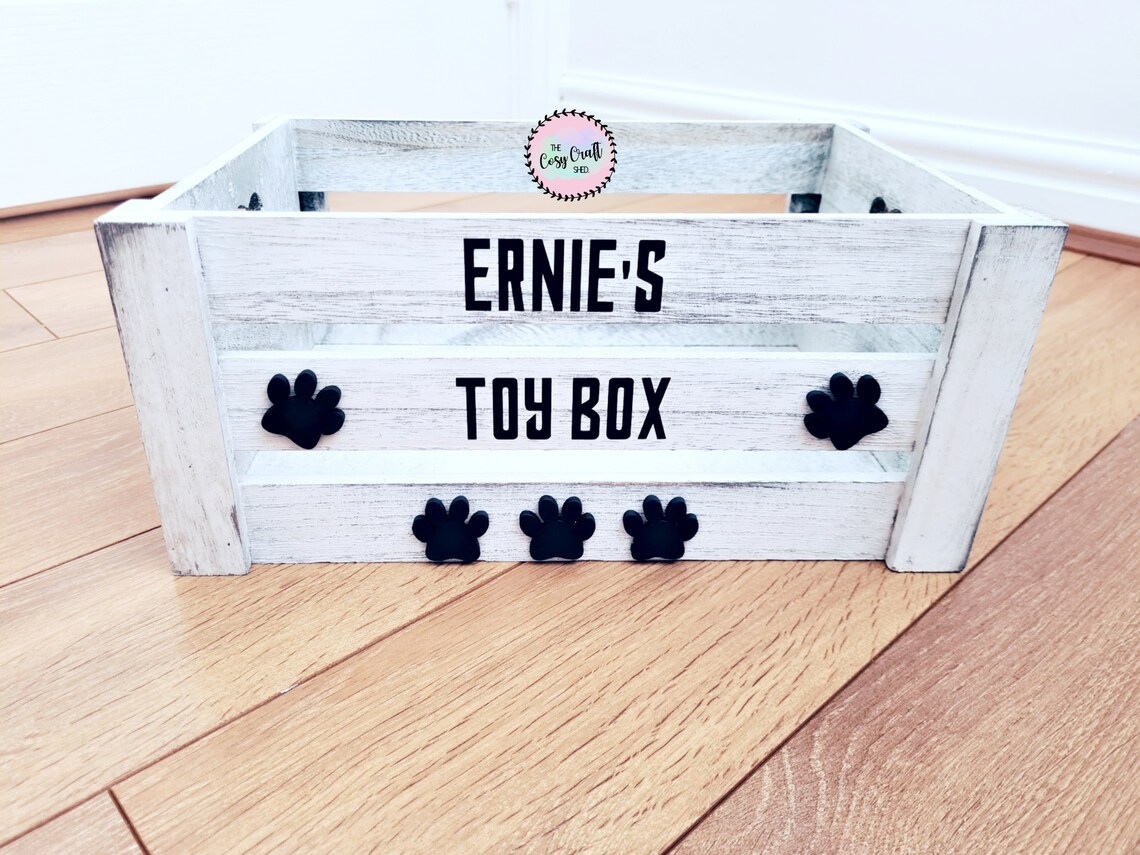 Pet Storage Box Custom Dog Toy Box Dog Gift New Puppy | Etsy
