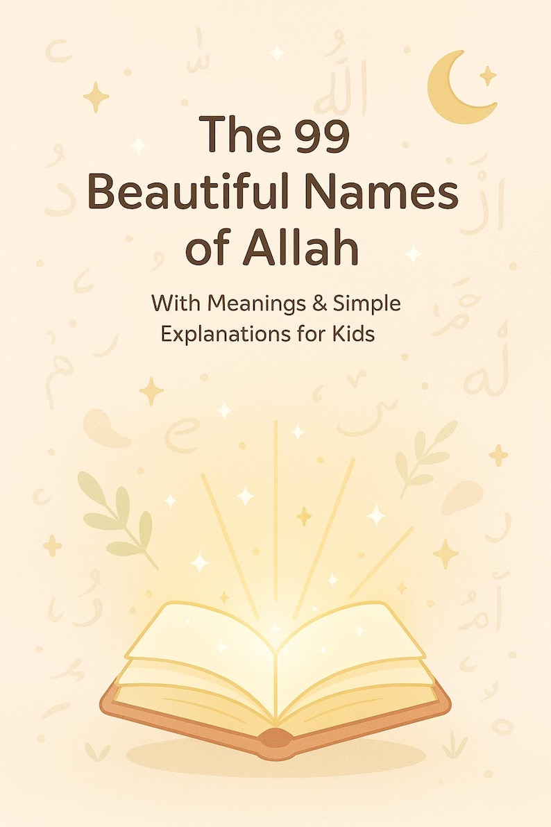 Allah Activity 99 Names of Allah Activity Book – Islamic Learning, Workbook for Kids ...
